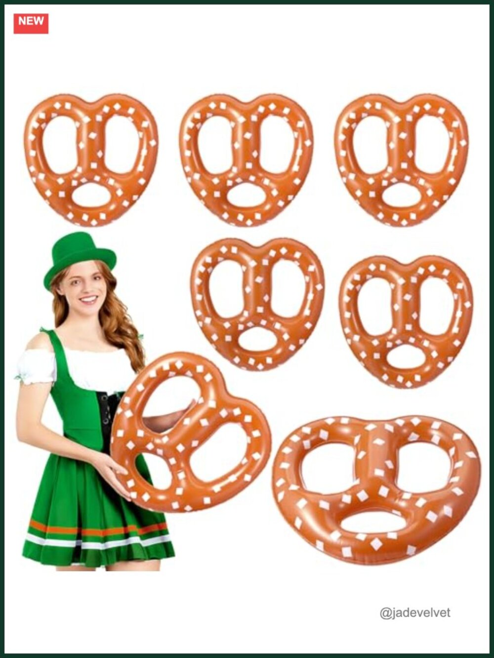 Oktoberfest Inflatable Pretzel Decorations PVC for Beer Themed Party Supplies